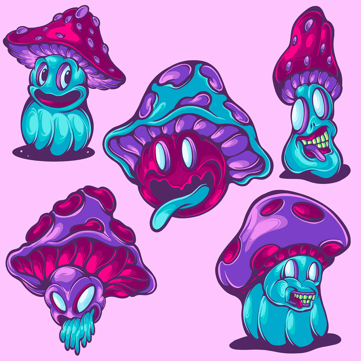 Mushroom mascot rendition image