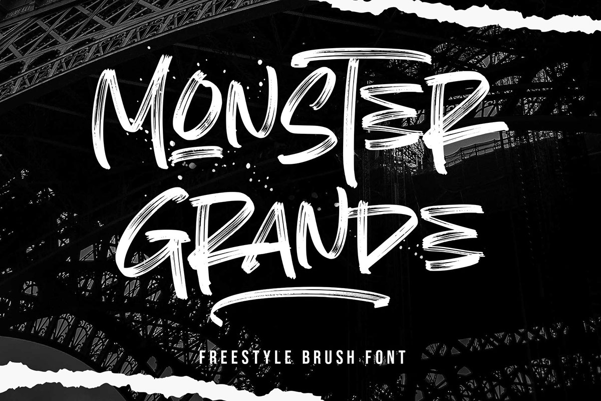 Monster Grande Font rendition image