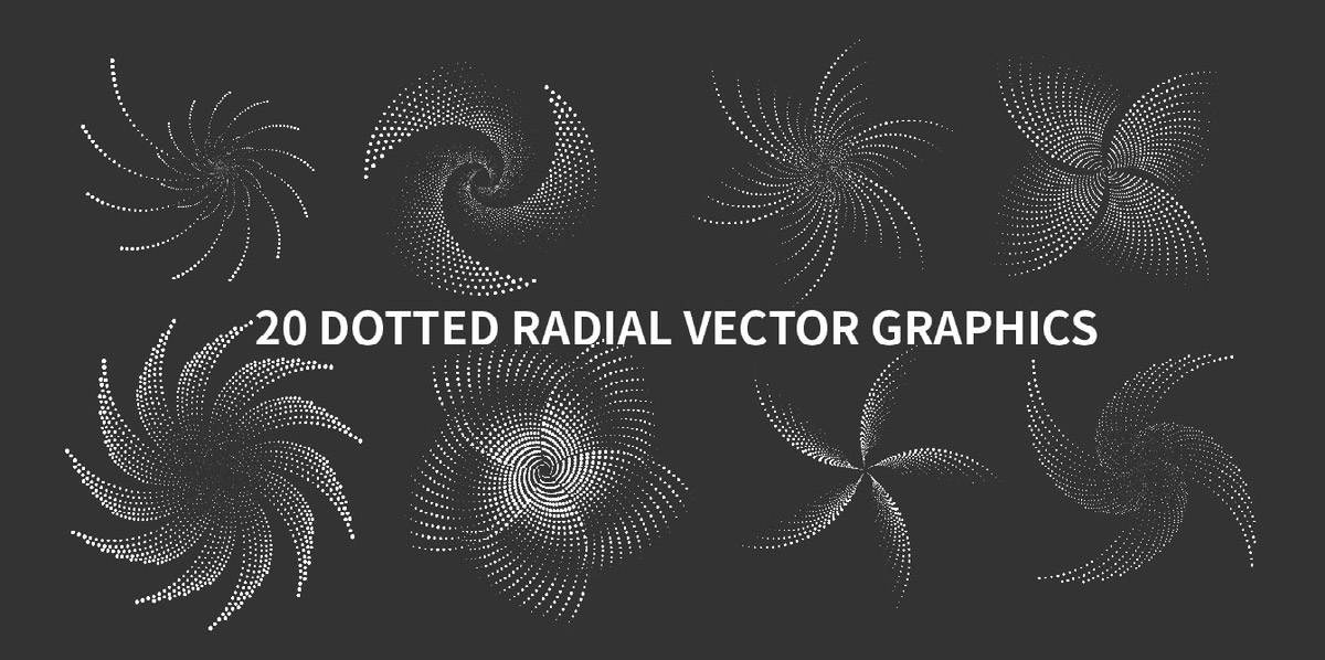 Dotted radial vector graphics on Behance :: Behance