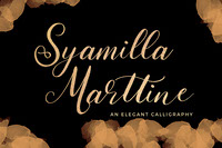 Syamilla Marttine An Elegance Calligraphy Font