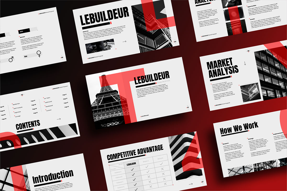Lebuildeur - Brand Proposal Presentation rendition image