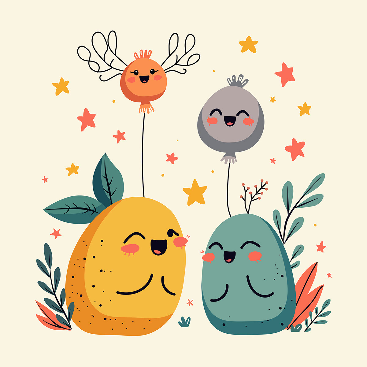 Cute and quirky illustration featuring playful on Behance :: Behance