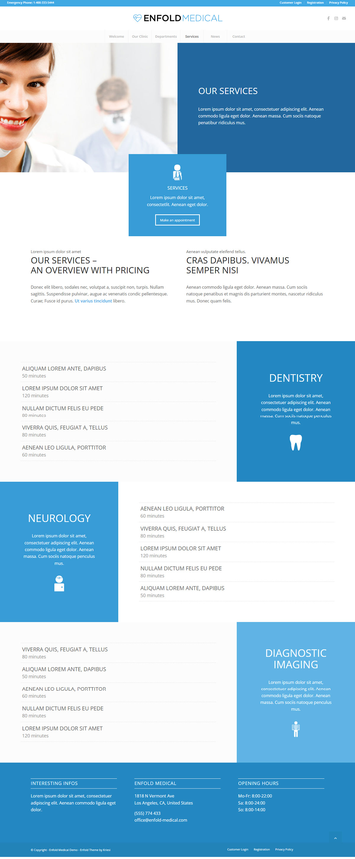 Medical Website Design rendition image