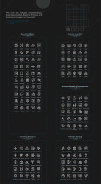 200 Business and Finance Icons Set