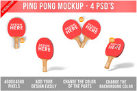 Ping Pong Paddle Mockup