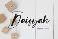 Daisyah Modern Script Font