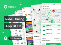 GoRide - Ride-Hailing App UI Kit