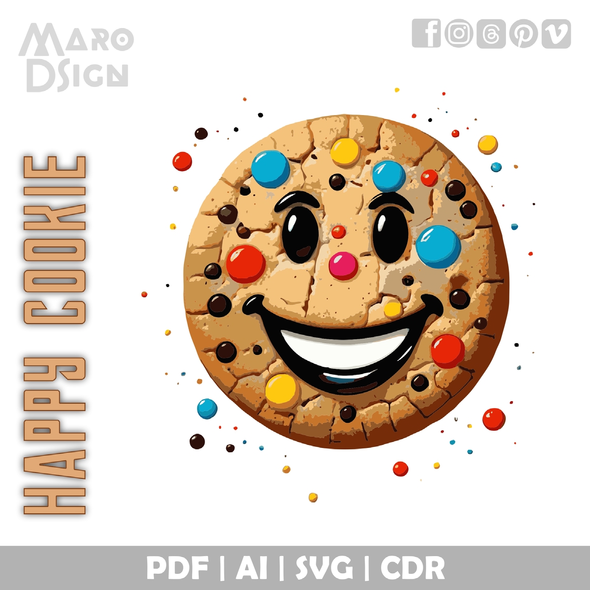 Happy Cookie Bundle - AI PDF SVG on Behance :: Behance