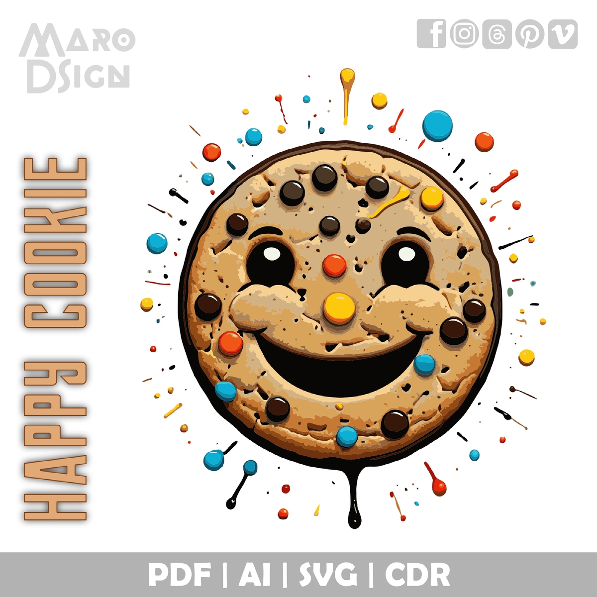 Happy Cookie Bundle - AI PDF SVG on Behance :: Behance