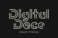 Digital Deco Typeface