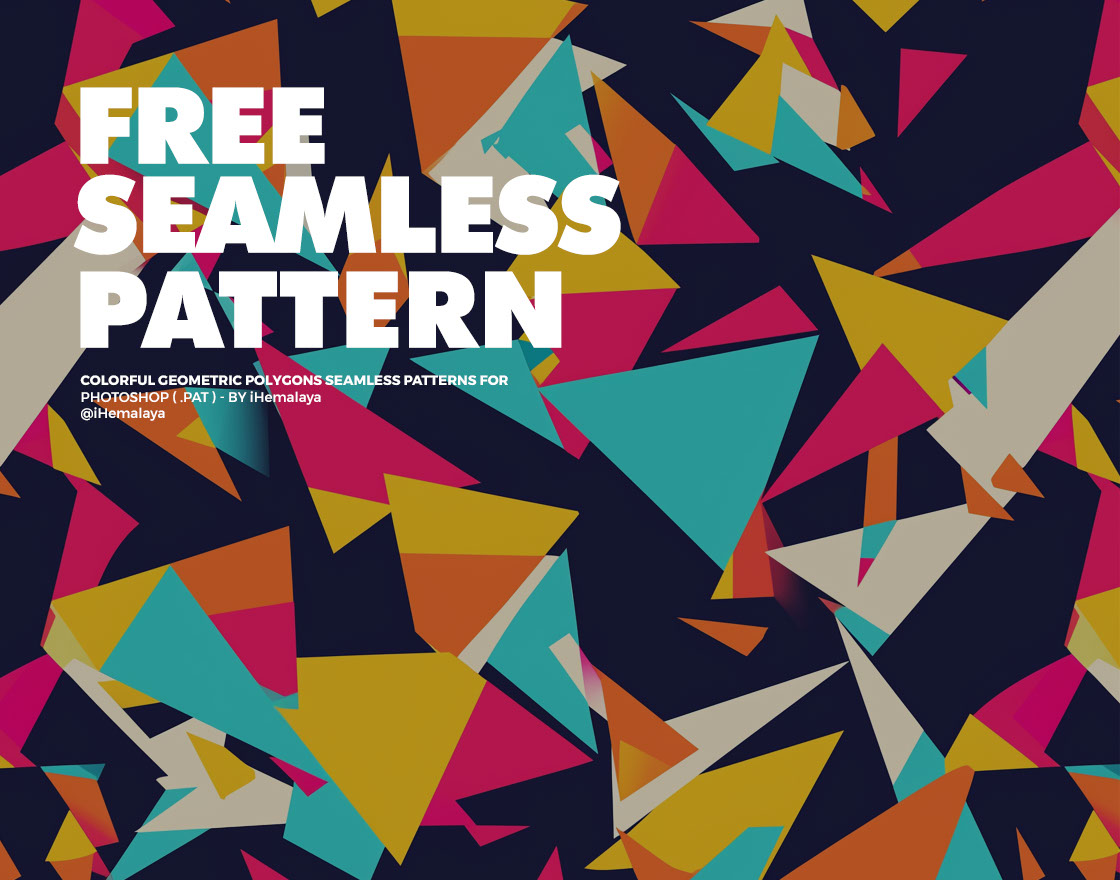 Geometric Polygons Seamless Pattern Texture rendition image
