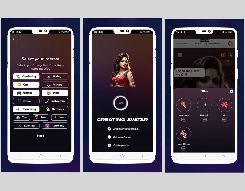 Virtual AI Girlfriend - Android Source Code on Behance :: Behance