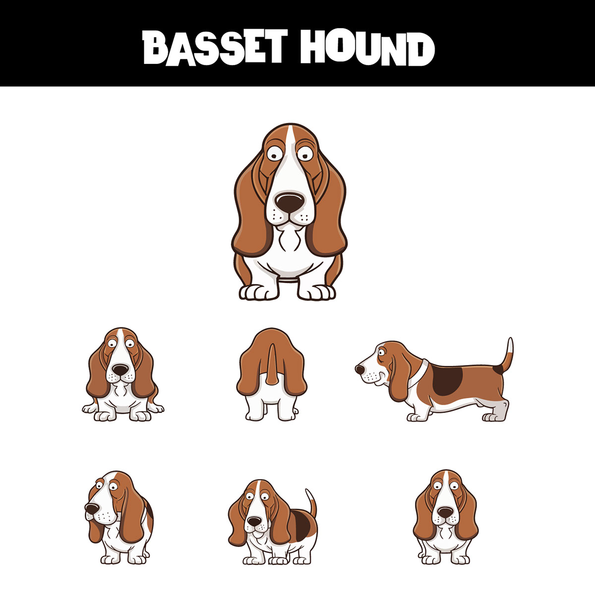 basset-hound-cartoon-character-sheet rendition image