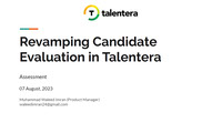 Candidate Evaluation Revamp Talentera