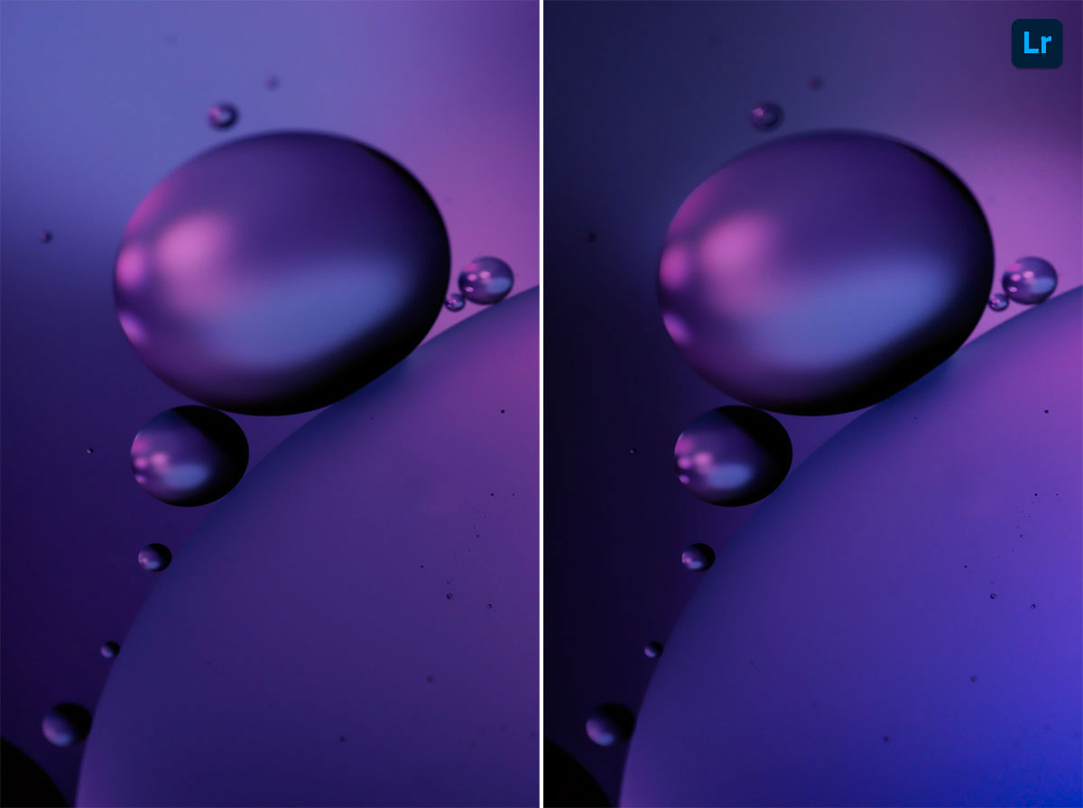 oil on water with light effects Edit Lightroom