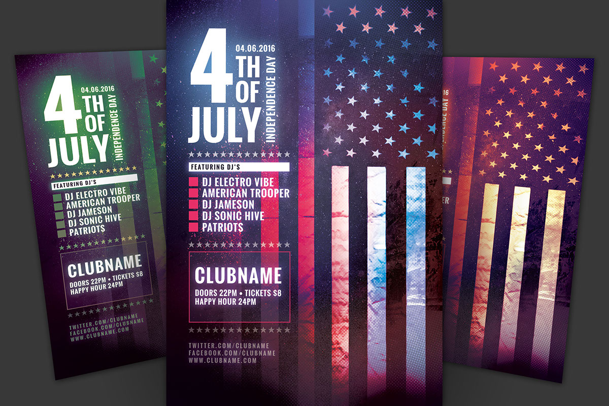 Fourth of July Flyer rendition image