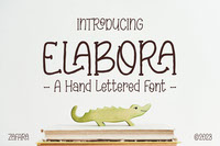 Elabora - A Hand Lettered Font