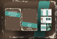 Proposal Layouts With Vintage Backgrounds