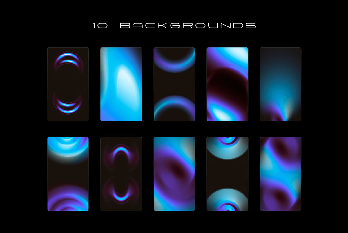 Full pack 10 png and 30 backgrounds rendition image