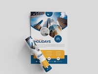 2024 Holiday Travel flyer template free