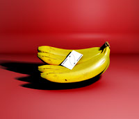 Business Card Mockup with Banana