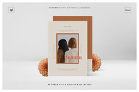 AUTUMN Outfit Editorial Lookbook InDesign Canva Template
