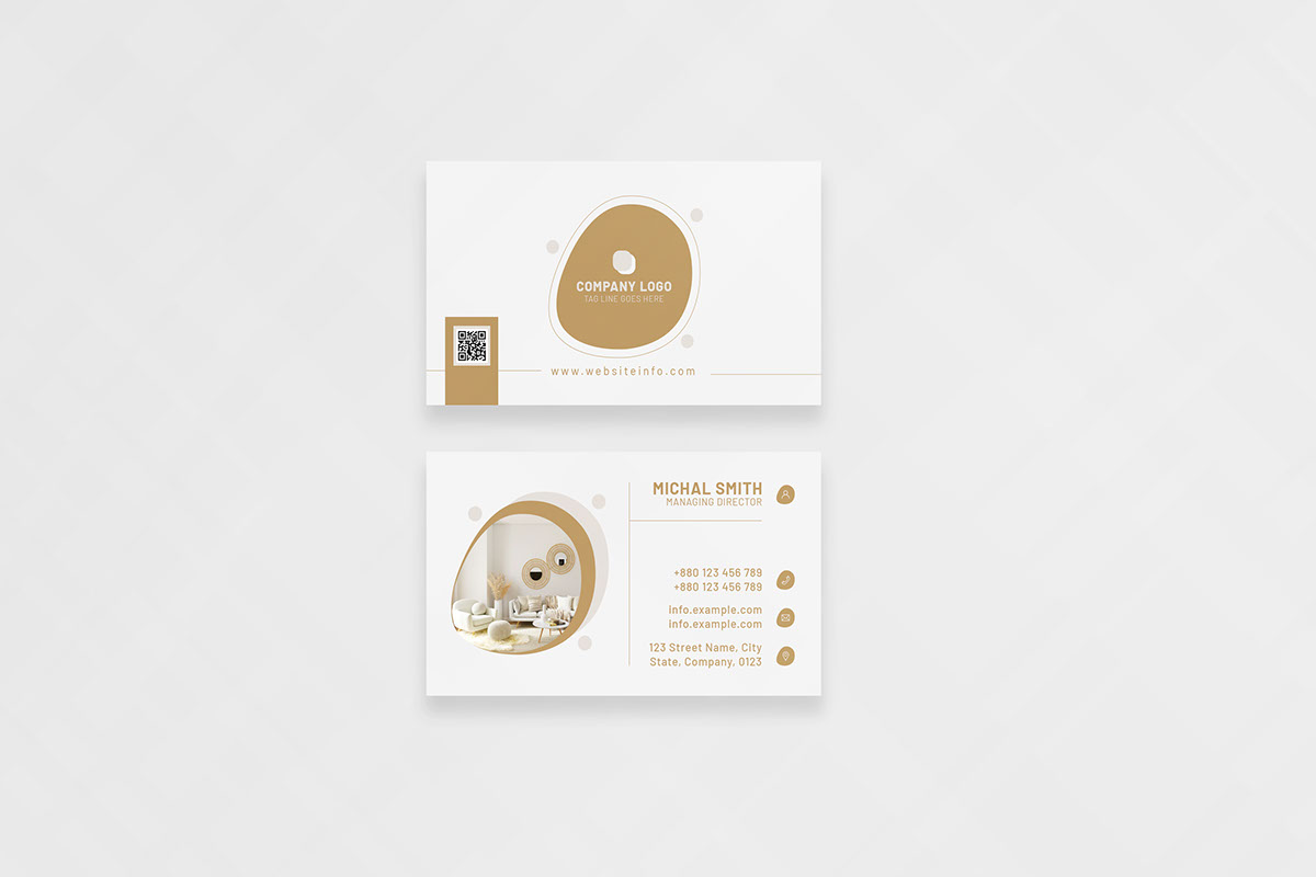 Creative Interior Business Card Template rendition image