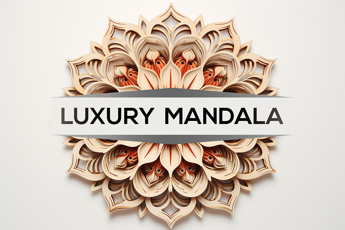 3d mandala design rendition image