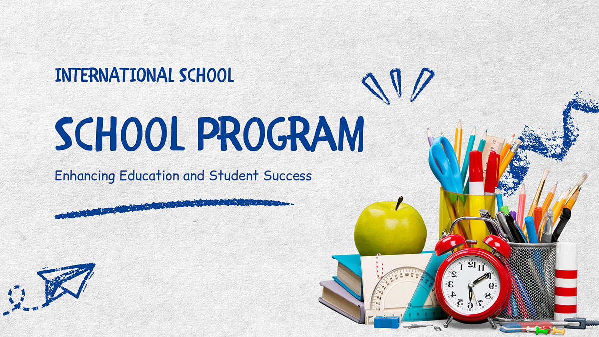 Blue Hand Drawn Crayon School Program Presentation on Behance :: Behance