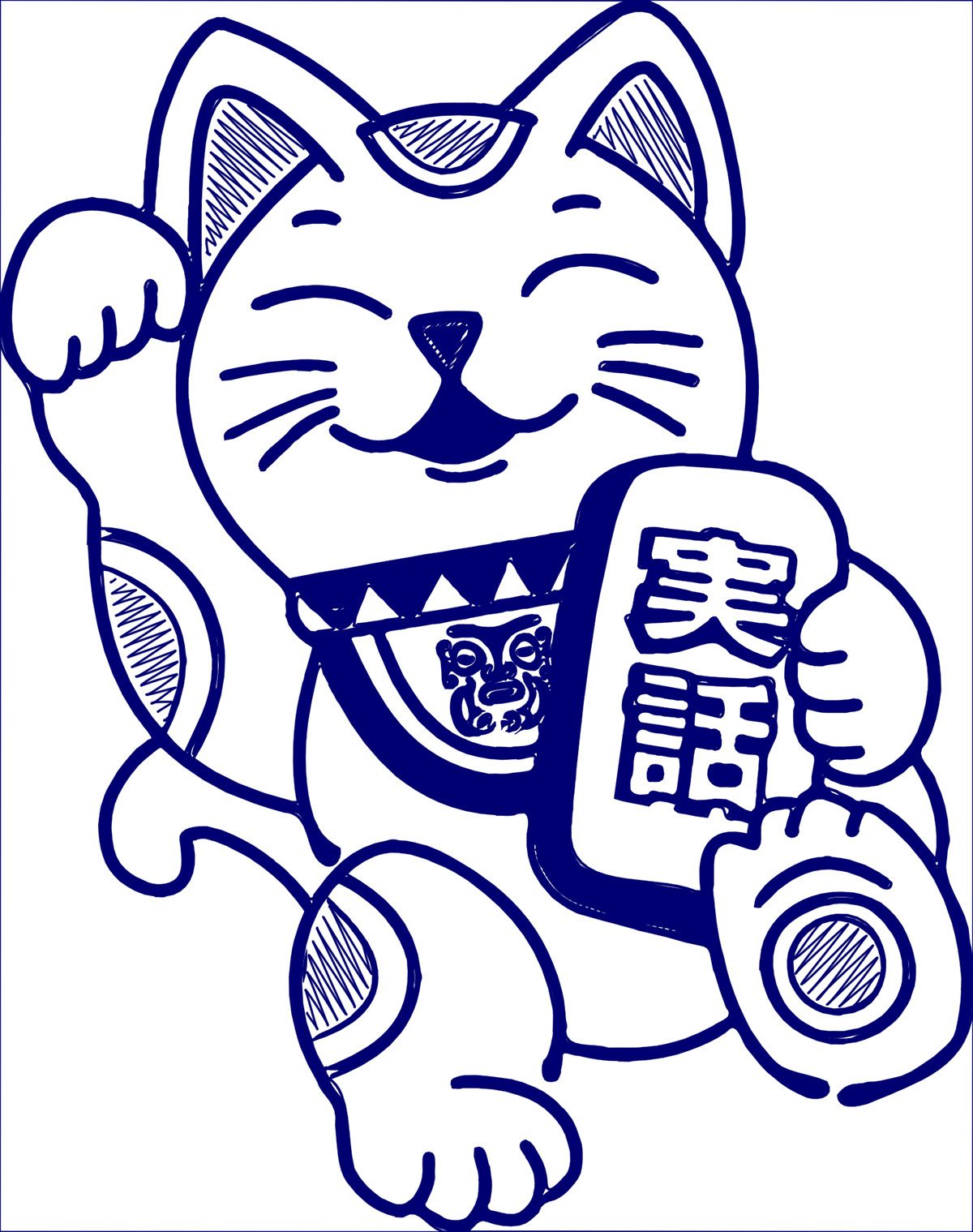 True Story Design Lucky Cat rendition image