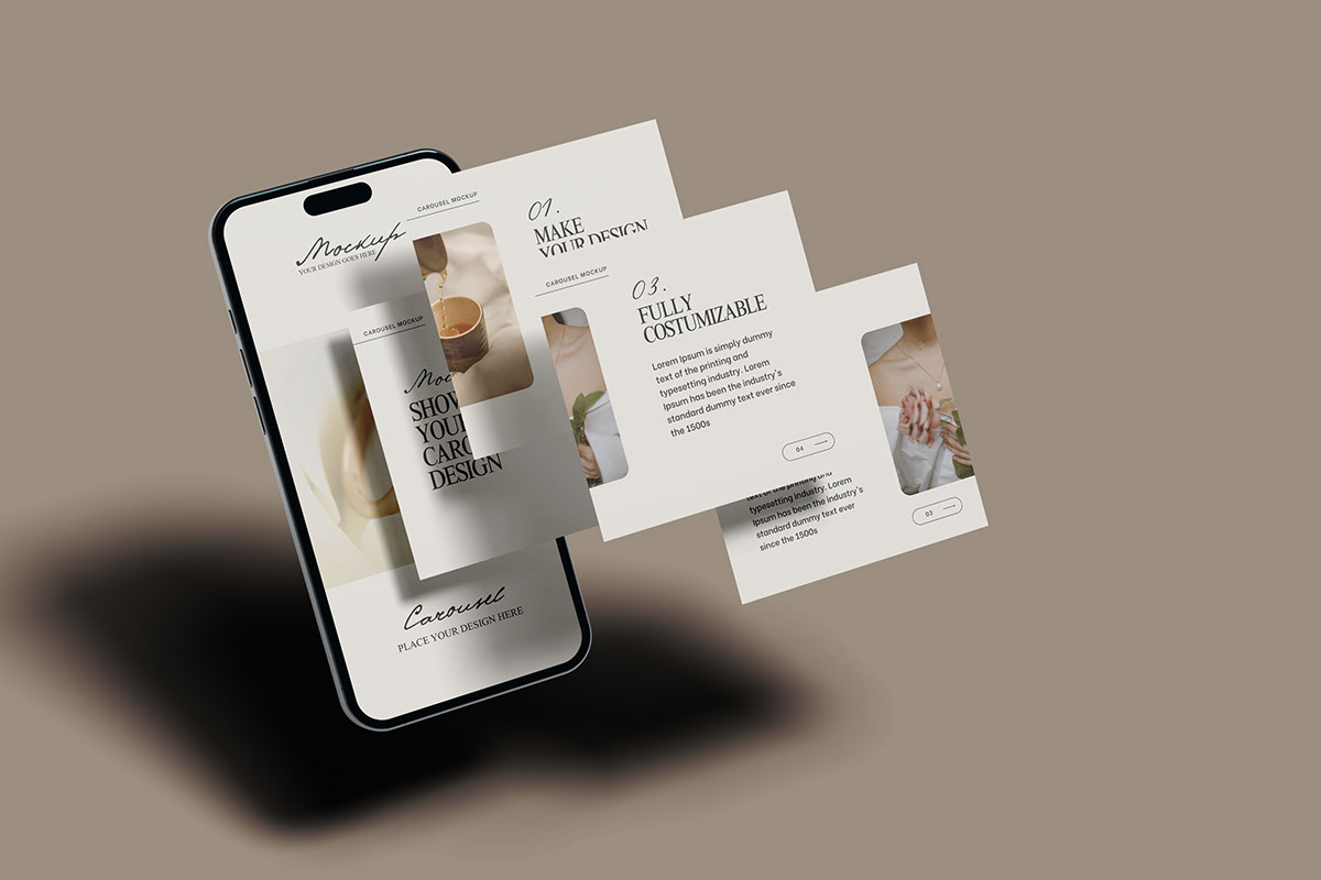 Square Carousel Mockup on Behance :: Behance