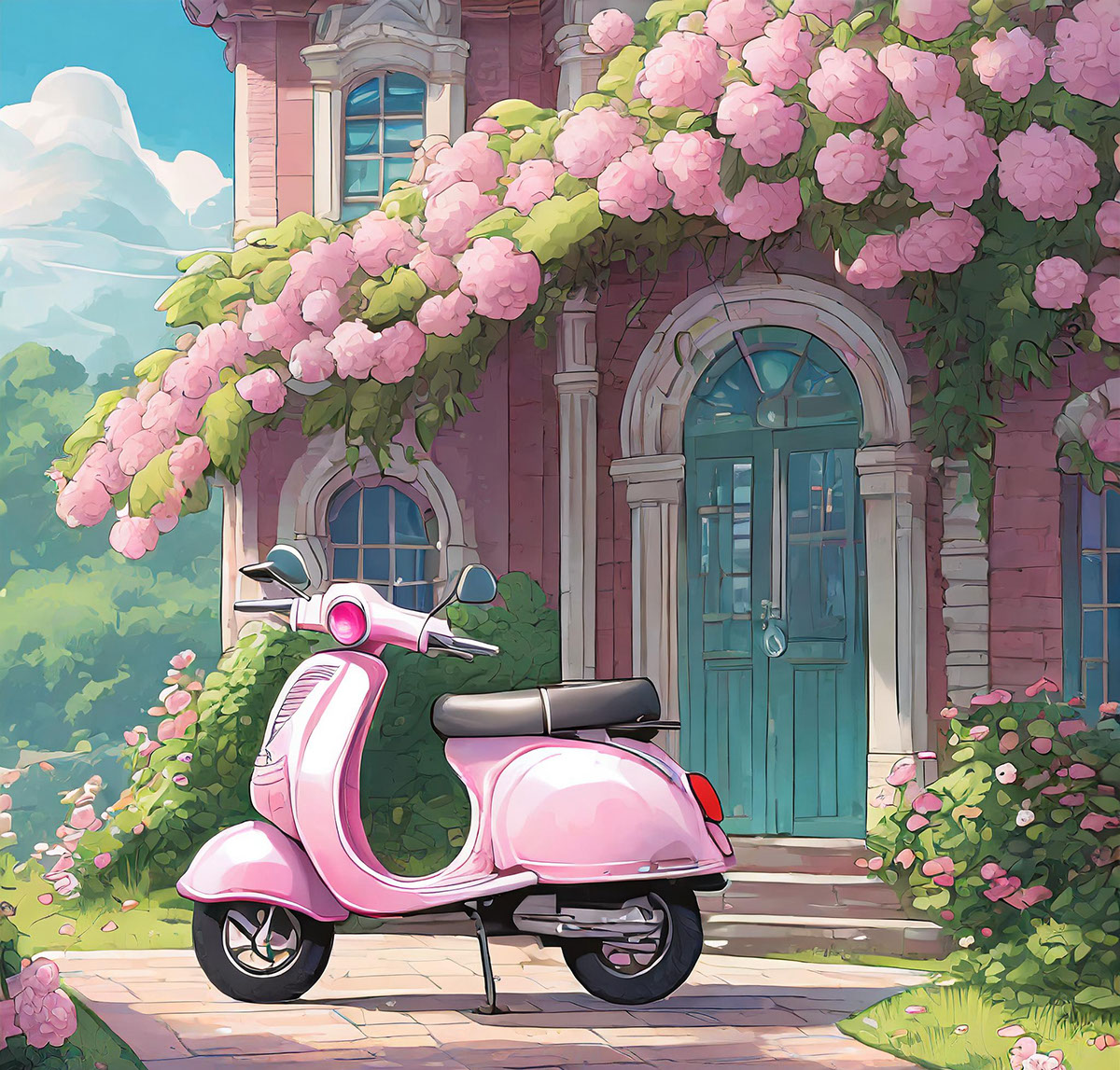 My Pink Scooter rendition image