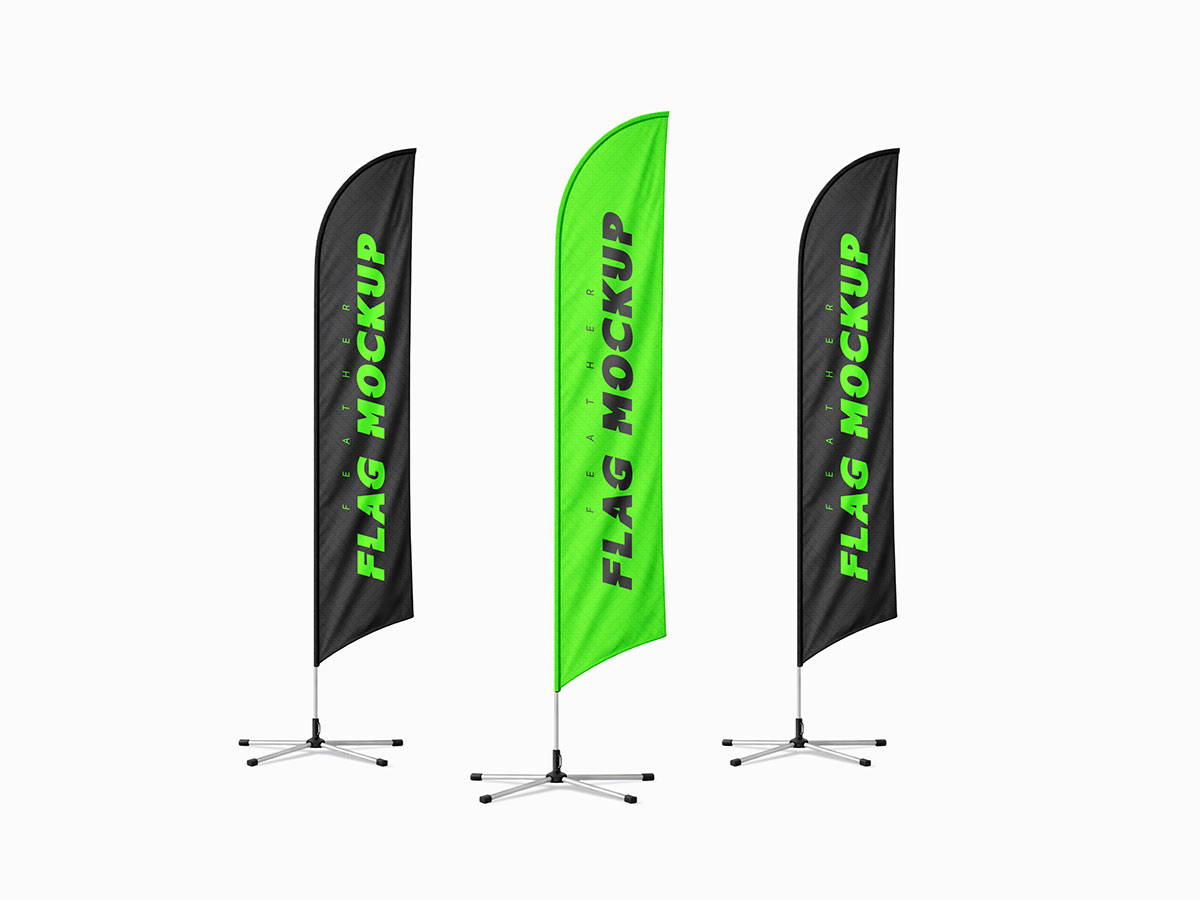 Feather Flag Mockup on Behance :: Behance