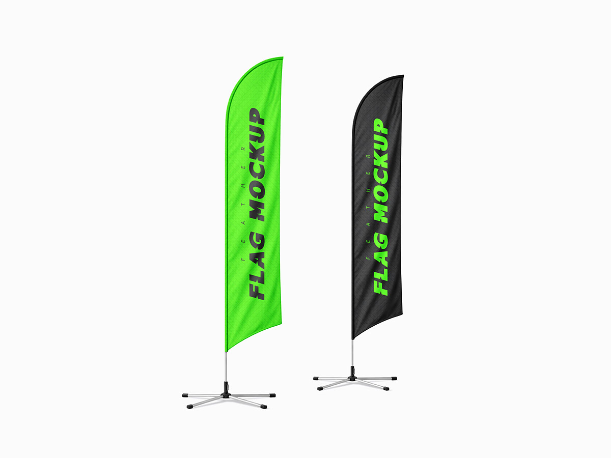 Feather Flag Mockup on Behance :: Behance