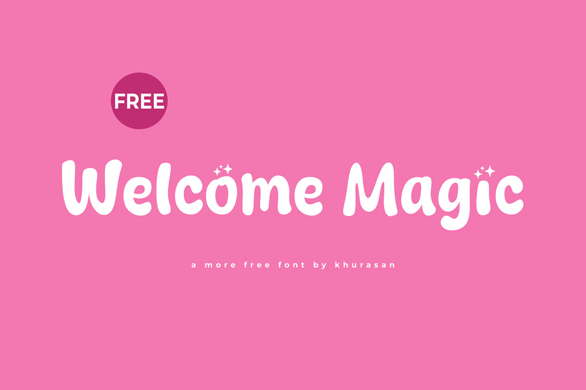 Welcome Magic Font rendition image