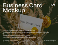 Ambiguo Free Business Card Mockup