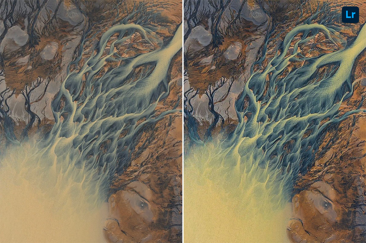 Yellow stream | Remix | Photoshop Lightroom