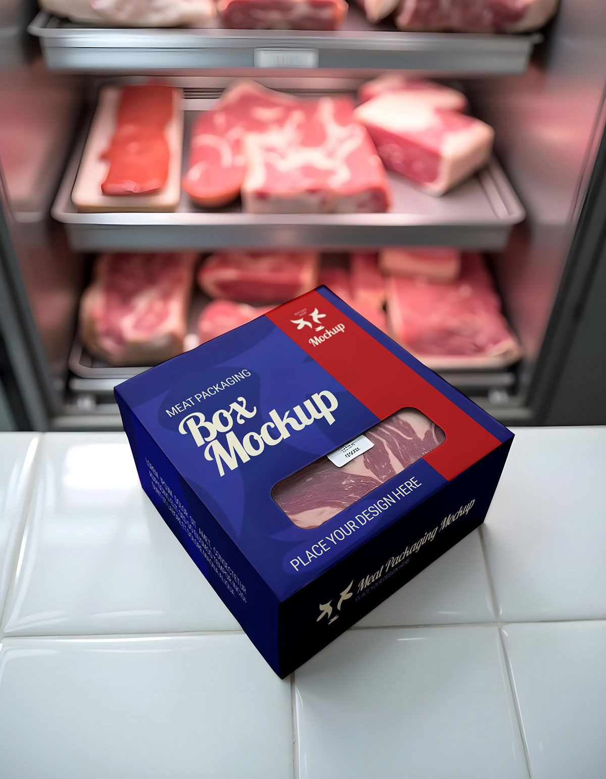 Free Packaging Meat Box Mockup on Behance :: Behance