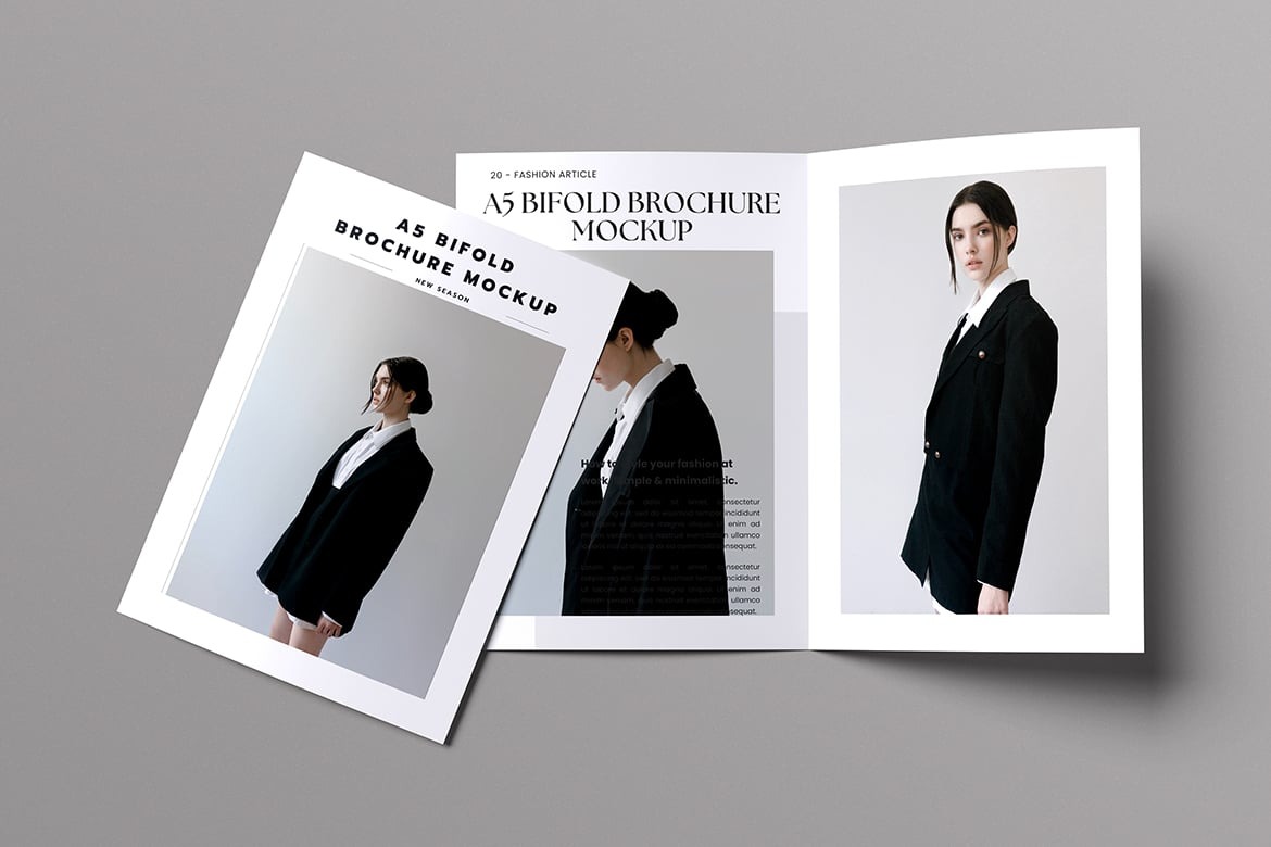A5 Bifold Brochure Mockup on Behance :: Behance