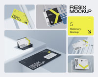 Stationery Mockup - Resix Clean Style