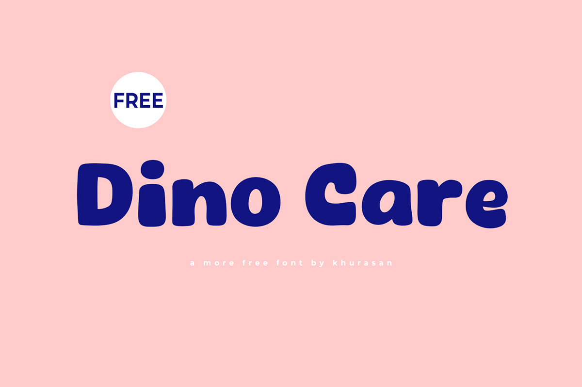 Dino Care Font rendition image
