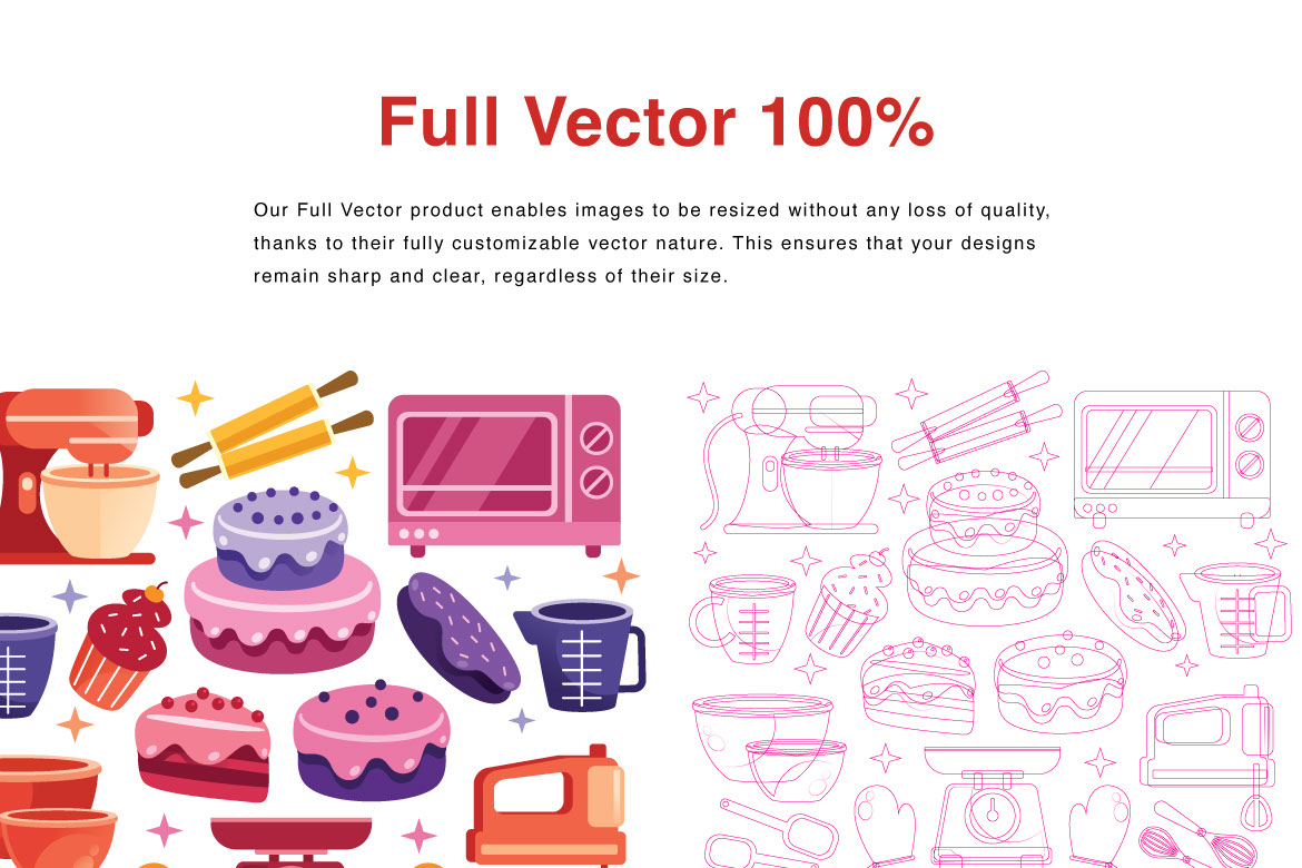 Baking Element Vector Illustration rendition image