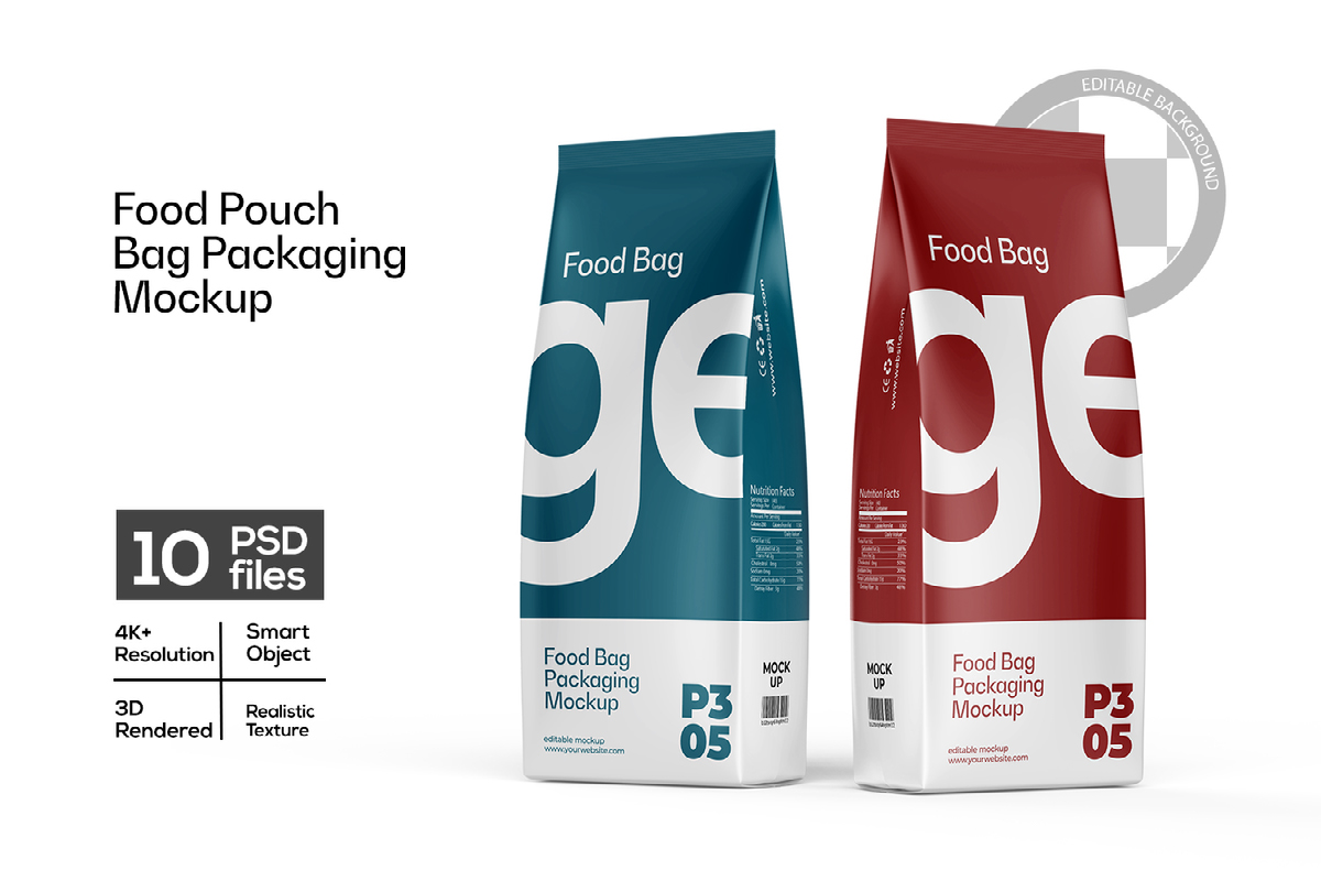 Food or Coffee Pouch Bag Packaging Mockup on Behance :: Behance