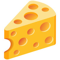 Cheese Slice with Bite Taken Out