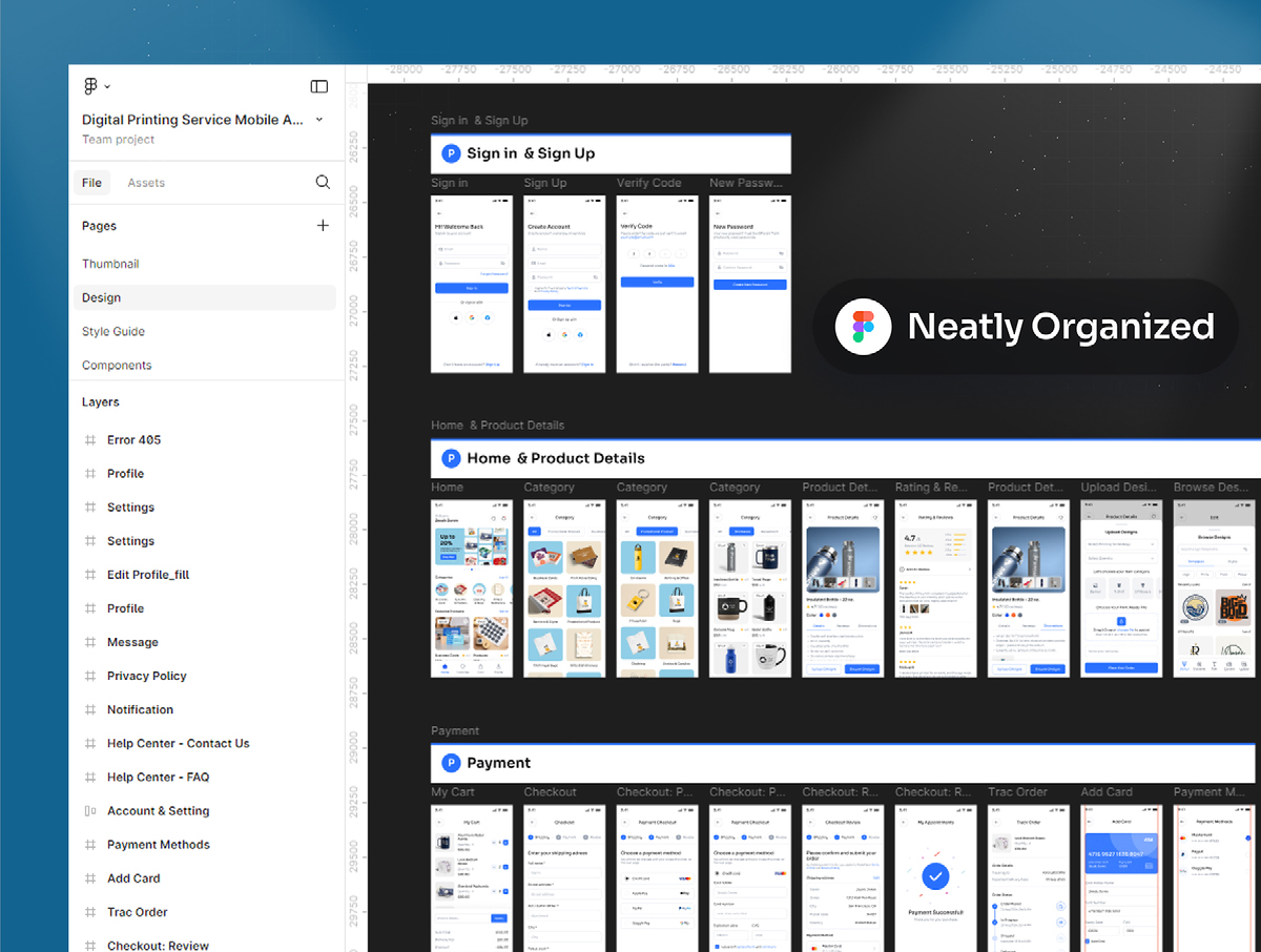Digital Printing Service Mobile App UI Design on Behance :: Behance