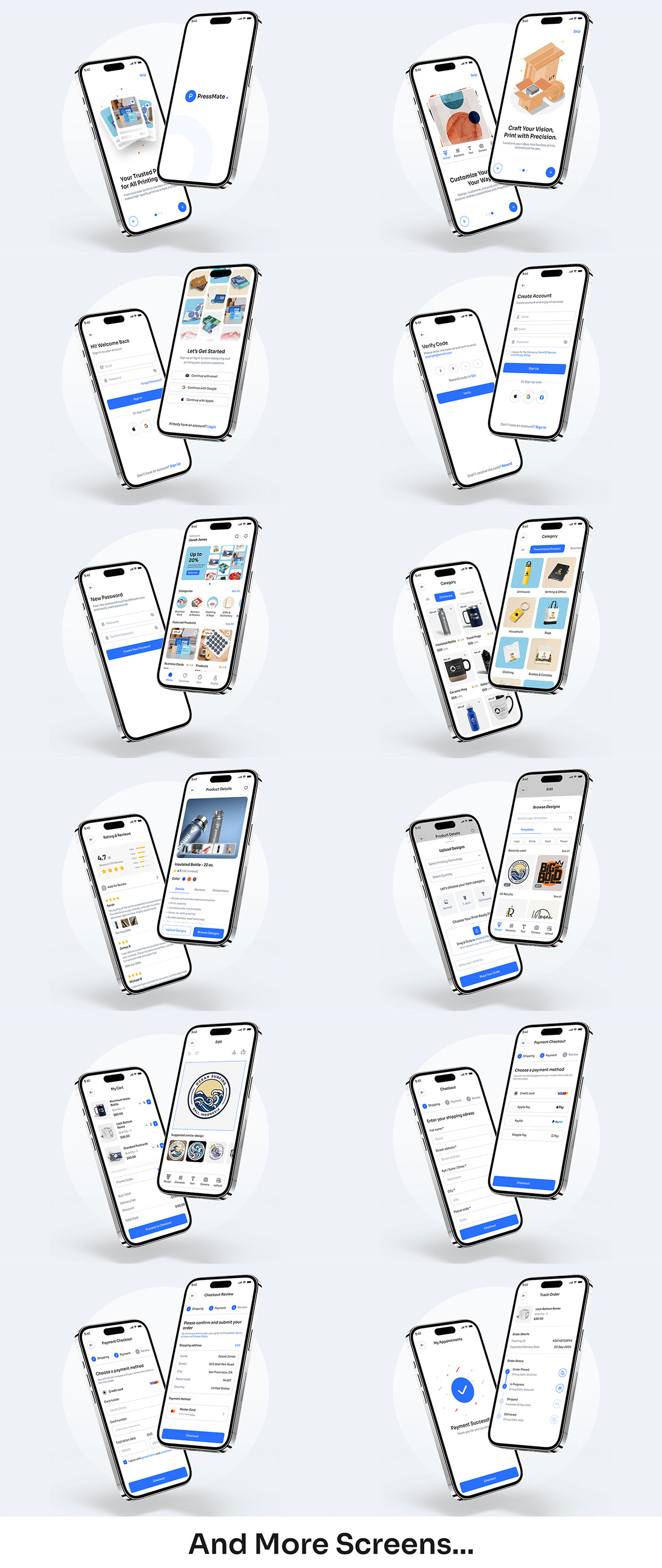 Digital Printing Service Mobile App UI Design on Behance :: Behance