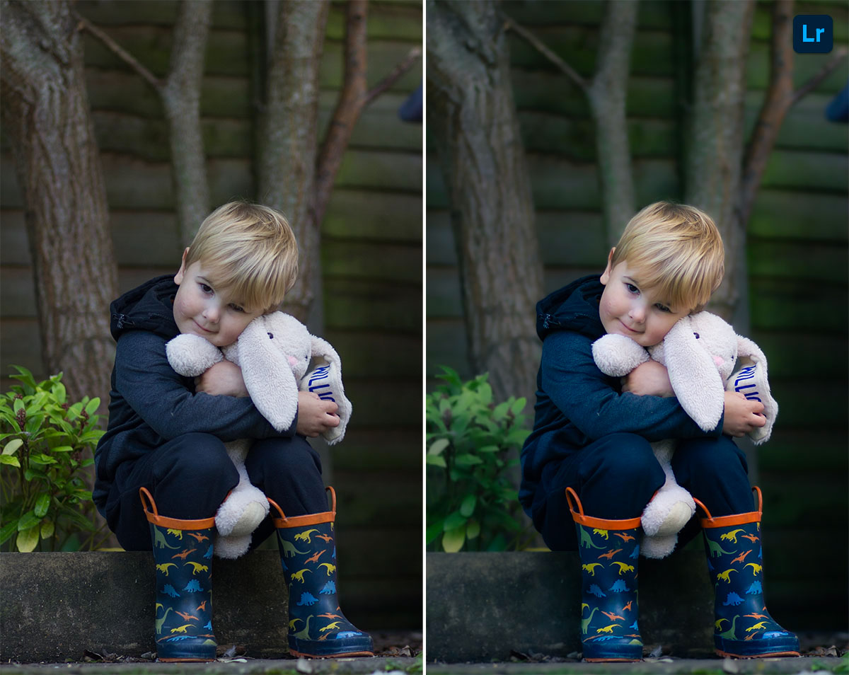 A boy and his rabbit | Remix | Photoshop Lightroom