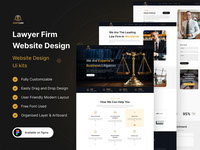 Law Firm Landing Page UI Design