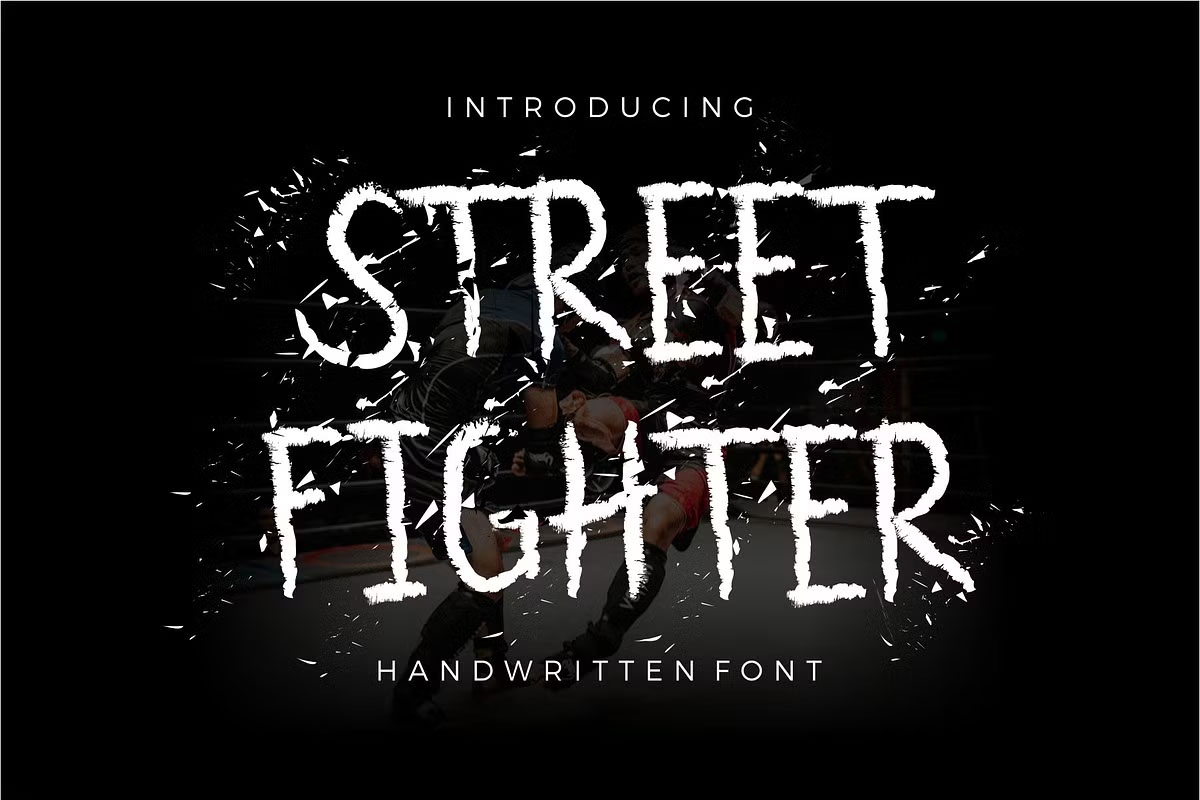 Street Fighter Font rendition image
