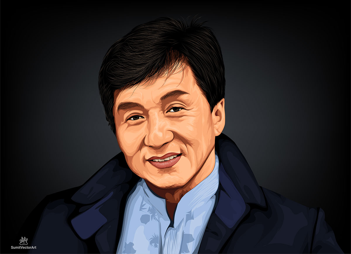 Jackie Chan Portrait illustration rendition image
